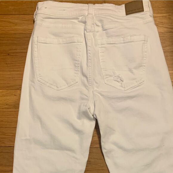 American Eagle Size 4 Outfitters White Stretch Jeans - Picture 5 of 5